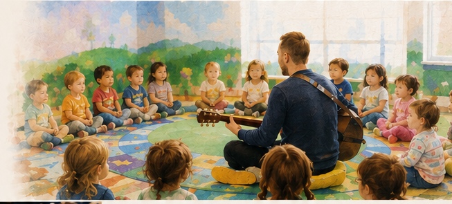 Classroom music session